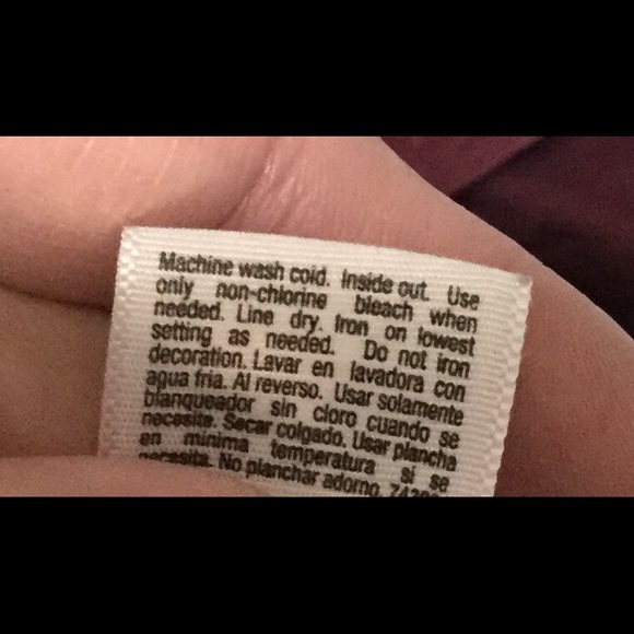 Wine-colored, beaded tee. - Picture 3 of 4